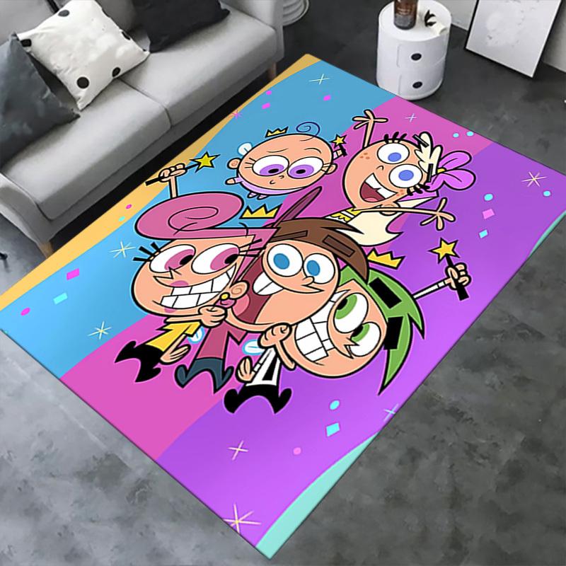 The Fairly Oddparents Office Carpet Soft Polyester Entrance Carpet Washable Non slip Machine Washabl