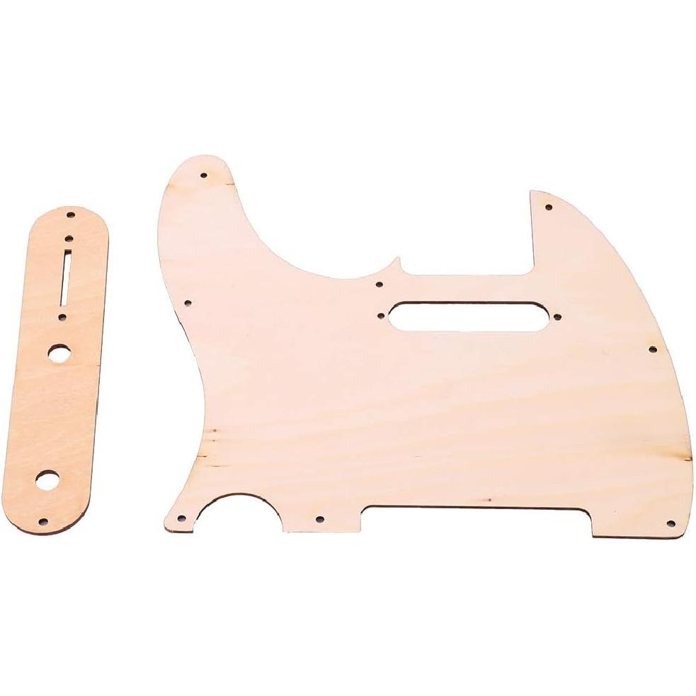 Telecaster Pickguard, Maple Wood Telecaster Control Plate, Guitar Pickguard Suitable for TL Electric Guitar