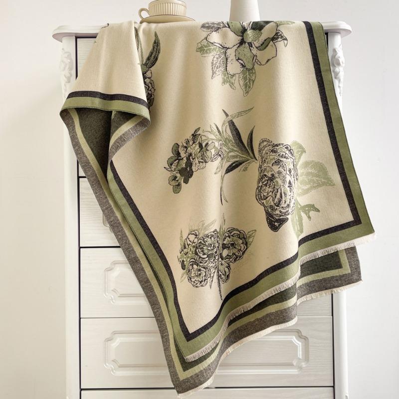 Autumn and winter new imitation cashmere shawl scarf women's winter senior sense versatile thickened warm scarf
