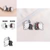 Stylish Multi-functional Cartoon Character Pin Brooch Crafted From Alloy Ideal For Unique Fashion Accessory
