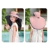 USB Charging Wide Brim Sun Cap Waterproof Sunshade Fan Cap Children's Solar Fan Hat  Boys