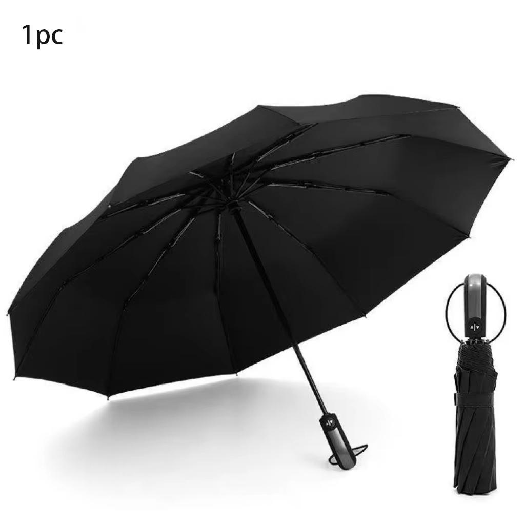 Business Strong And Durable Wind-resistant Umbrella Rain Shine Large Folding Sun UV Protection Anti-Rebound Umbrellas.