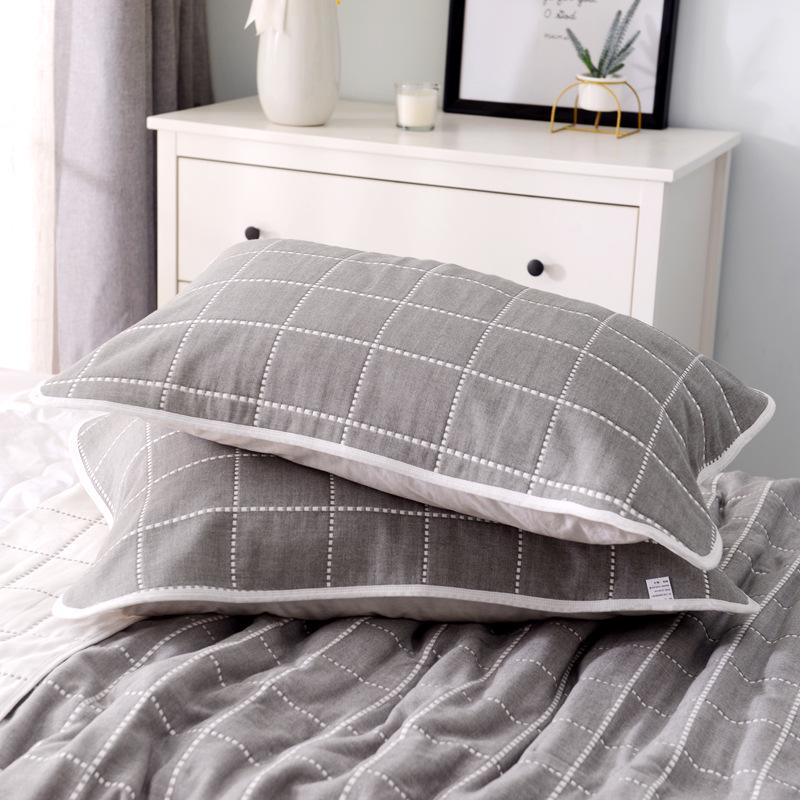 Six-Layer Breathable Gauze Pillowcase - Comfortable for Children & Adults