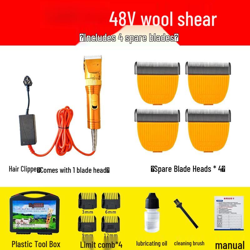 Taijufu 48V High-Power Electric Animal Clippers CN plug (adapter included)