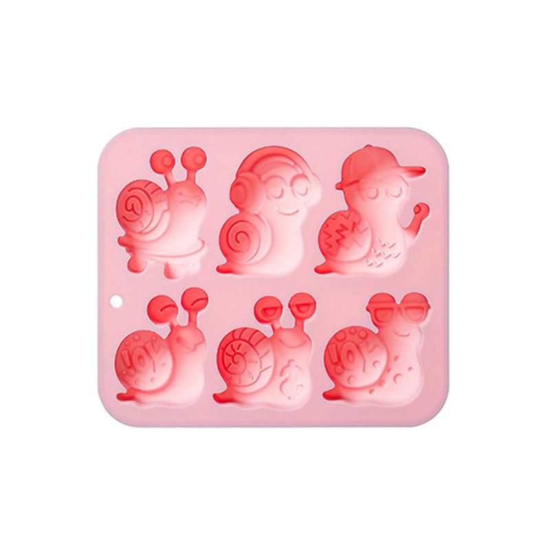 

Шоколадная Форма Улитка Силиконовая Форма Для Торта Жевательного Желе Кубиков Льда, Украшения Торта Форма Для Мыла Силиконовая Форма Для Выпечки розовый