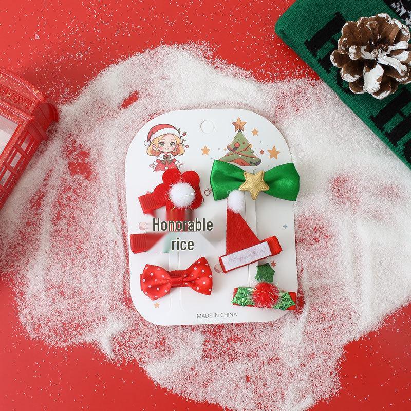 Santa Claus Hair Clips: Adult & Children's Christmas Antler Accessories