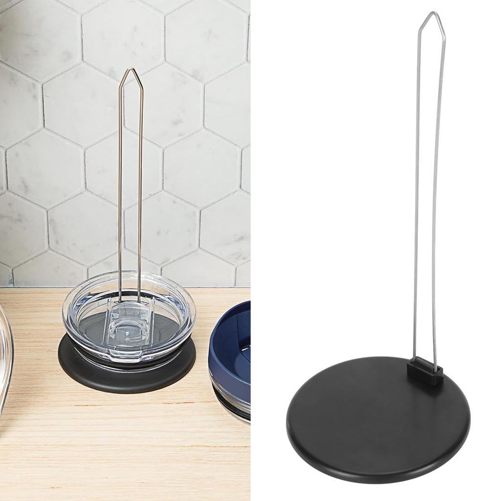 Cup Lid Storage Rack, Slim Vertical   Lid   Stackable Detachable for Kitchen Cabinet Countertop