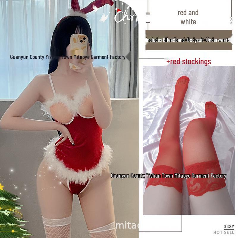 2022 Sexy Christmas Lingerie Babydoll Bodysuit