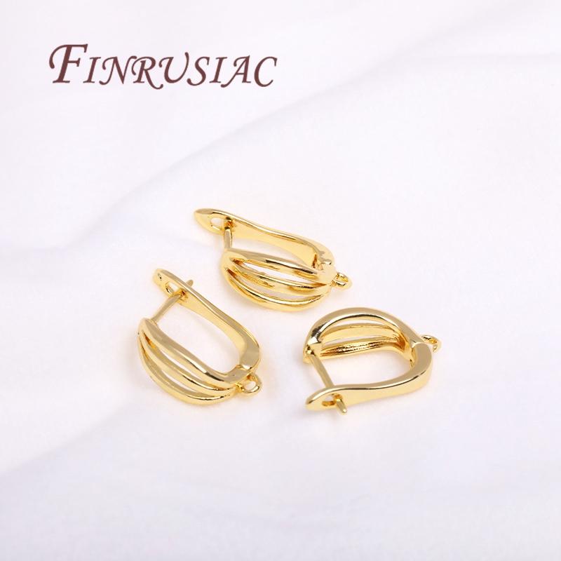 Multi Styles 18K Gold Plated Earwires,Fasteners For Earrings,Hooks For Earring DIY Jewelry Making Supplies,Earring Hook Clasp