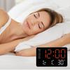 Multifunkční digitální LED hodiny s displejem teploty, stolní hodiny do ložnice