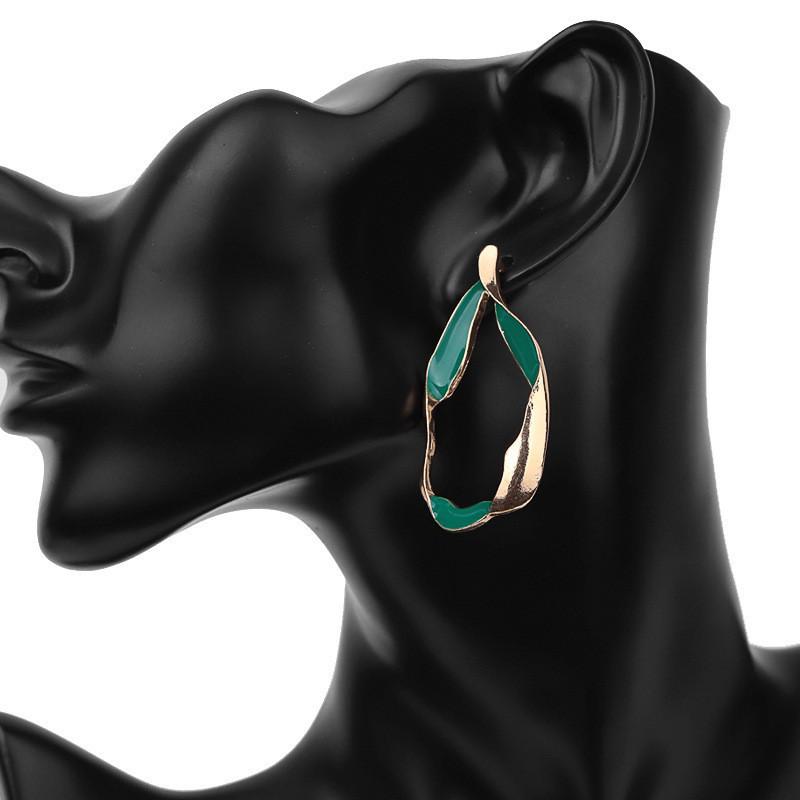 Water Creative Drop Earrings For Women Alloy Minimalist Jewelry Ideal For Gifts Events And