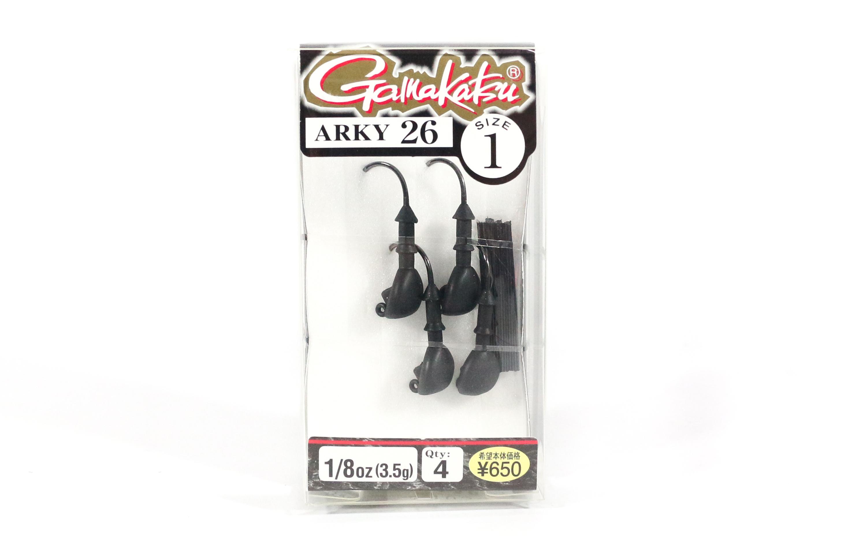 

Gamakatsu 66018 Jig Head Arky 26 Weedless Jig Head 1/8 oz Size 1 (8576)