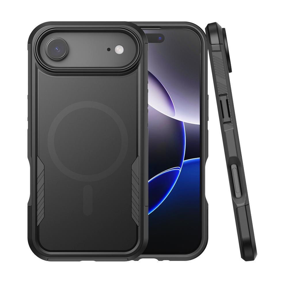 For iPhone Air Magnetic Case PC + TPU Shockproof Matte Phone Cover