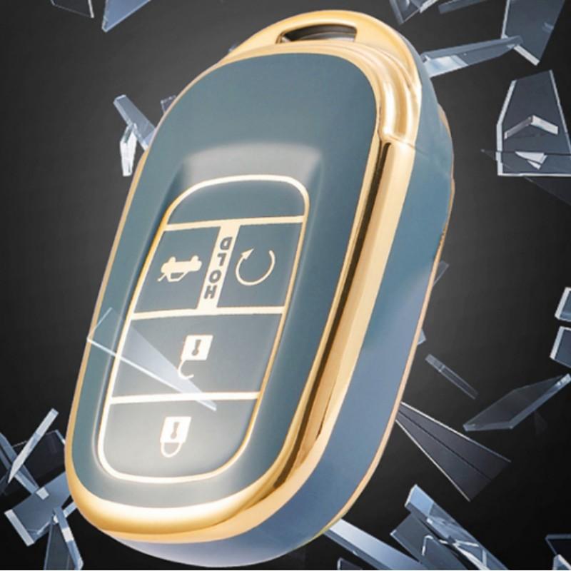 All-inclusive Soft TPU Car Key Case Cover Remote Fob Shell Protector For Honda CRV City Civic Accord HRV Vezel 2020 2021 2022