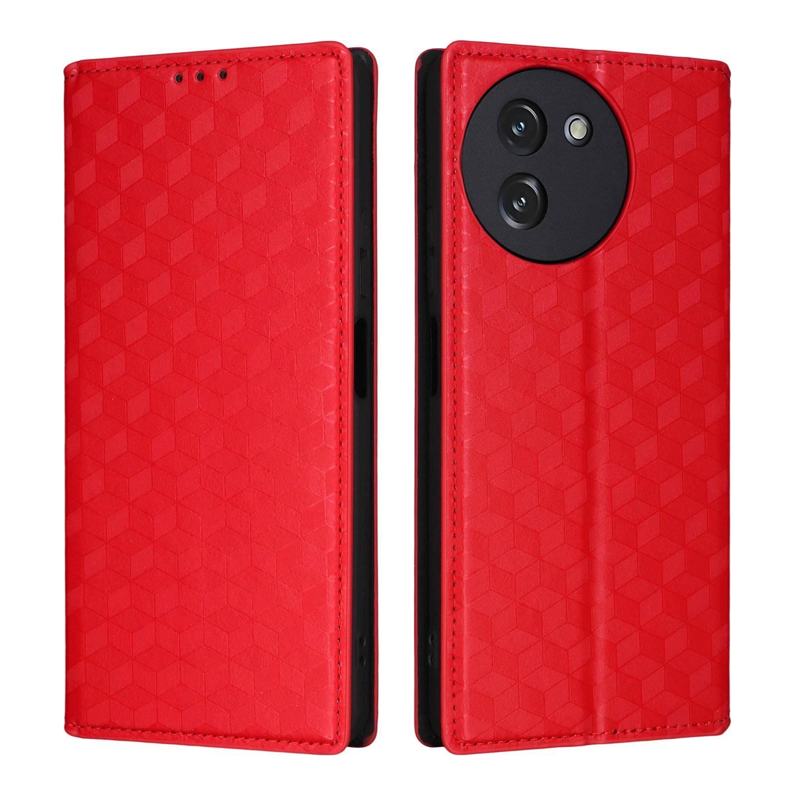 

Чохол-книжка для Doogee Note 59/Note 59 Pro з PU шкіри, захист всього корпусу з [блокуванням RFID], протиударний, міцний, ретро чохол для телефону Doogee Note59/Note 59 Pro червоний