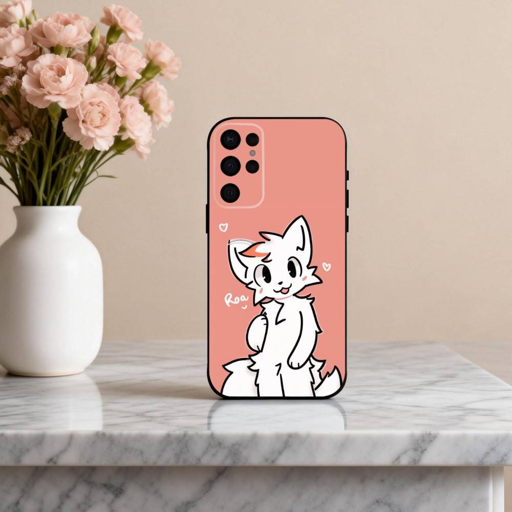 1PC C-Cute B-Boykisser -R Phone Case For Samsung S25,24,23,22,30,21,10,9,Ultra,Plus,Lite,FE,4,5 G Soft Black Case