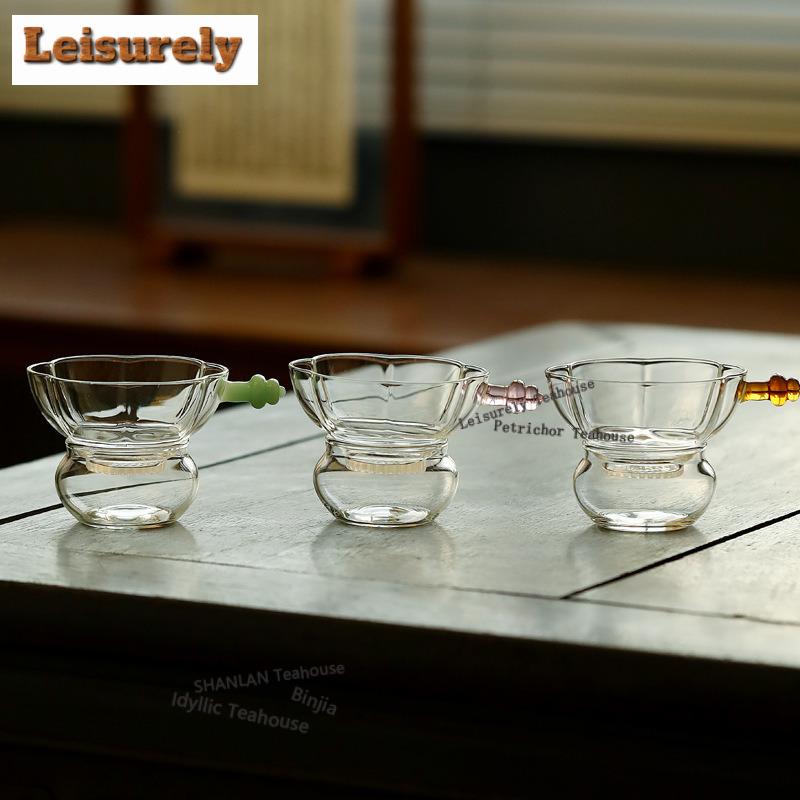 High Borosilicate Glass Plum Blossom Tea Separator Infusor Creative Tea Strainer Dispenser Tea Making Tea Filter Tea Ceremony