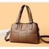 Soft Leather Splicing Large-capacity Handbag Women's Shoulder Bag