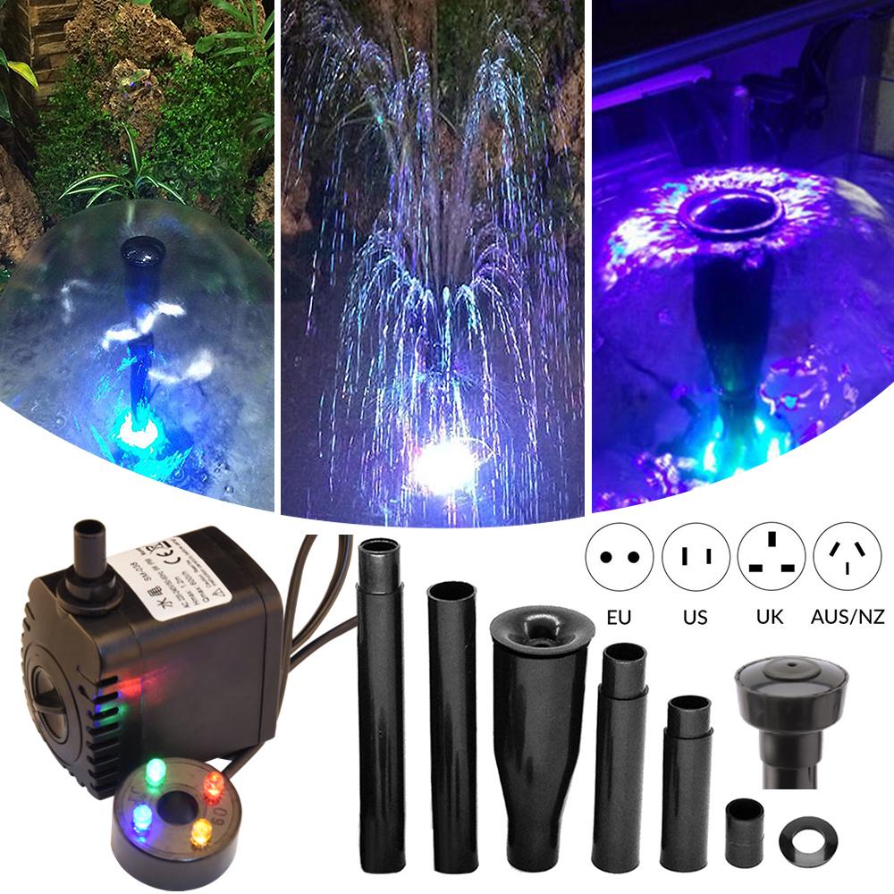 Solar Fountain Water Pump Panel Garden Pond Pool Submersible Watering Kit CHH