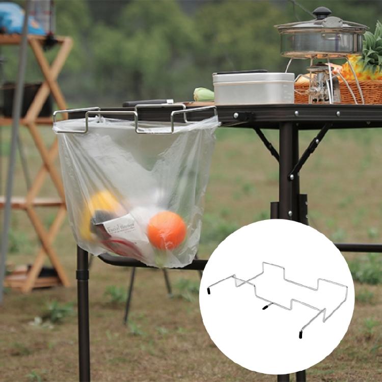 Trash Can Bracket Dustbin Cage Garbage Bag Holder Table Rack Trash Bag Holder, Hanging Trash Bag Holder Trash Bag Rack