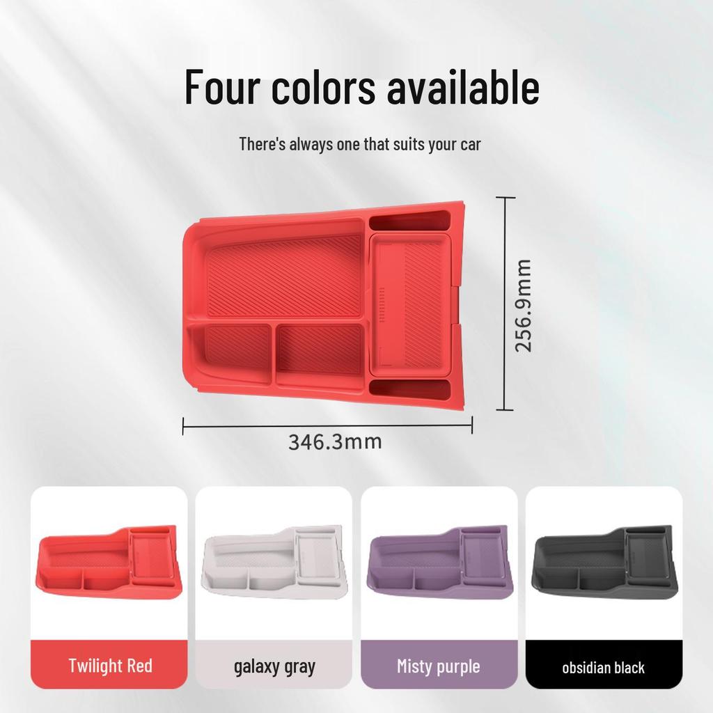 Xiaomi SU7 Center Console Double-Layer Storage Box for Car Armrest