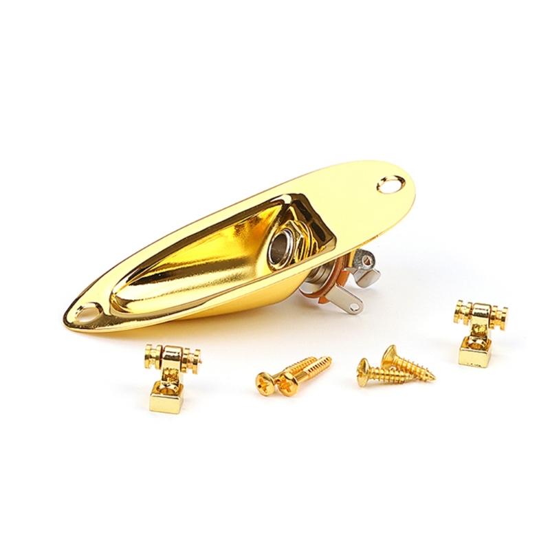 1/4" (6.35mm) Boat Style Guitar Pickup Output Input Jacks Plug Socket for Guitar