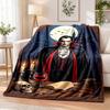 Dracula Flannel Throw Blanket Soft Warm Cozy For Sofa Bed Indoor Home Bedroom Use