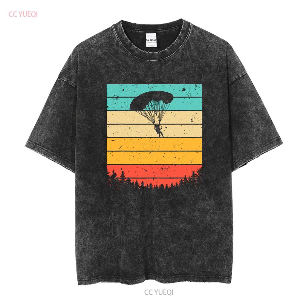 Cool Skydiving Art Skydiver Parachute Skydive T Shirt SweaT 21323 long or short sleeves vintage Washed graphic designer clothes