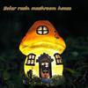 Solar Lamp Mushroom House Shape Lamp Outdoor Garden Waterproof Garden Lamp Lawn Lighting Ornaments