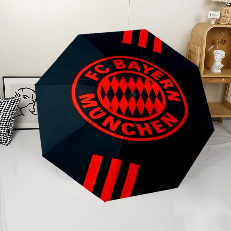 1pc B-Bayern Munich (8) Umbrella, Sun Protection, And UV Shielding. It Has Eight Sturdy Ribs for Outdoor Use And Perfect As a Holiday Gift