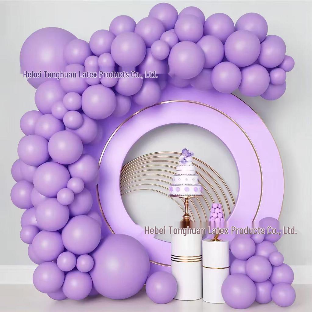 Conjunto de Balões Macarons Matte e Metálicos para Decorações de Festa de Aniversário Multicena