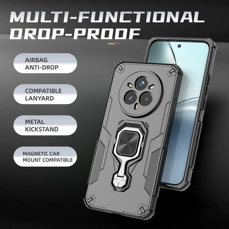 Rotatable Kickstand Capa for Realme 14 Pro 5G 14 Pro+ Plus Case Magnetic Ring Holder Cover for OPPO Realme 14 Pro Plus Fundas