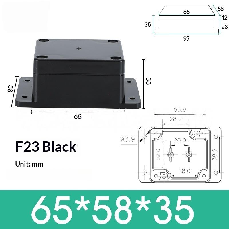 1/3 Stück Kunststoff Elektronik Projekt Instrumentengehäuse Ip65 Wasserdicht Schwarze Anschlussdose Outdoor Behälter Stromgehäuse Werkzeuge