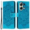 For Xiaomi Redmi Note 13 4G Case PU Leather Mandala Imprinted Design Wallet Phone Cover
