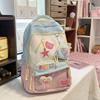 Schoolbag, Japanese-style schoolbag for women, INS style, simple color-blocking, elementary school school pain bag, trendy, fashionable, sweet