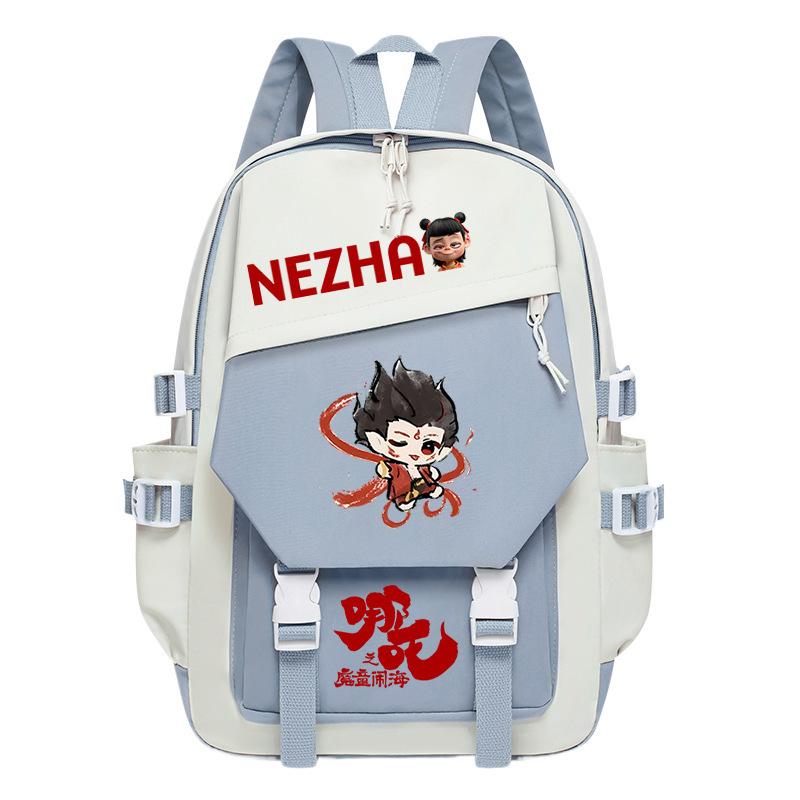 Nezha's Devil's Child Haohai School Bag Primary School Students Large Capacity Backpack Children's School Backpack Trend Fashion