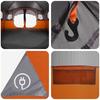 Tunnel Tent with Grey and Orange Roof 366 x 244 x 198 cm