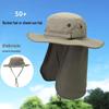 HA UPF 50+ Sun Protection Fisherman Hat with Neck Flap