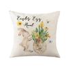 Easter Pillow Print Pillowcase Cartoon Rabbit Print Square Pillowcase Sofa Cushion Pillow