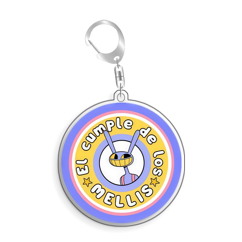 For The Amazing Digital Circus Kinger Gangle Kanfmo Zooble Acrylic Selfmade Cute Cartoon Anime Keychain Pendant Toy Gift 5cm