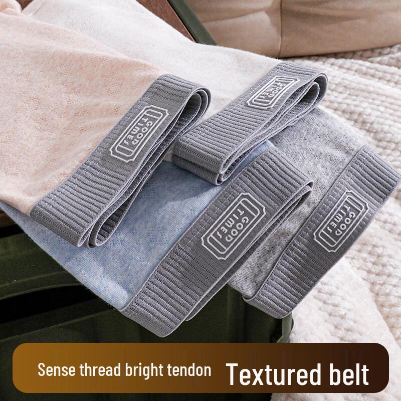 Langsha Men's 10A Antibacterial Color Cotton Boxer Briefs 4-Pack