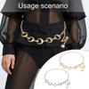 Stylish Metallic Waist Chain Body Chain Belt Waist Styling Accessory with Adjustable Length For Women Fashion Outfit