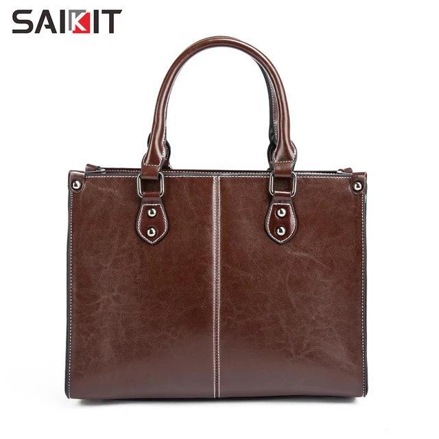 2024 Genuine Leather Women's Casual Shoulder & Messenger Bag - Trendy, All-Match Retro Style