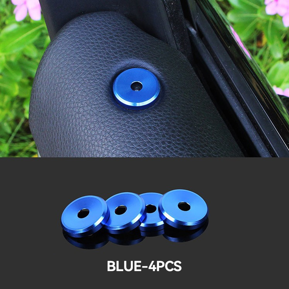 4 bucăți/set șurub ușă mașină blocare știft bază inel decorativ autocolant potrivit pentru Porsche Cayenne Panamera Macan auto accesorii de interior