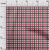 oneOone Tessuto Cotone Flex Tessuto a Quadretti Gingham Stampe al Metro Larghezza 40 Pollici