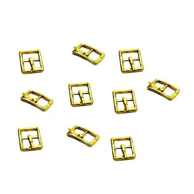 10 ks Vysoce kvalitní nastavovací trojzubá přezka na opasek Nejnovější Mini knoflíky pro panenky DIY 8mm Ultrazvláště malé přezky na tašky pro panenky DIY opasek pro panenky