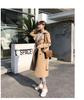 2024 Slim Classic Over-the-Knee Trench Coat for Women - Mid-Length Korean Style, Loose Fit, Petite Trendy Overcoat