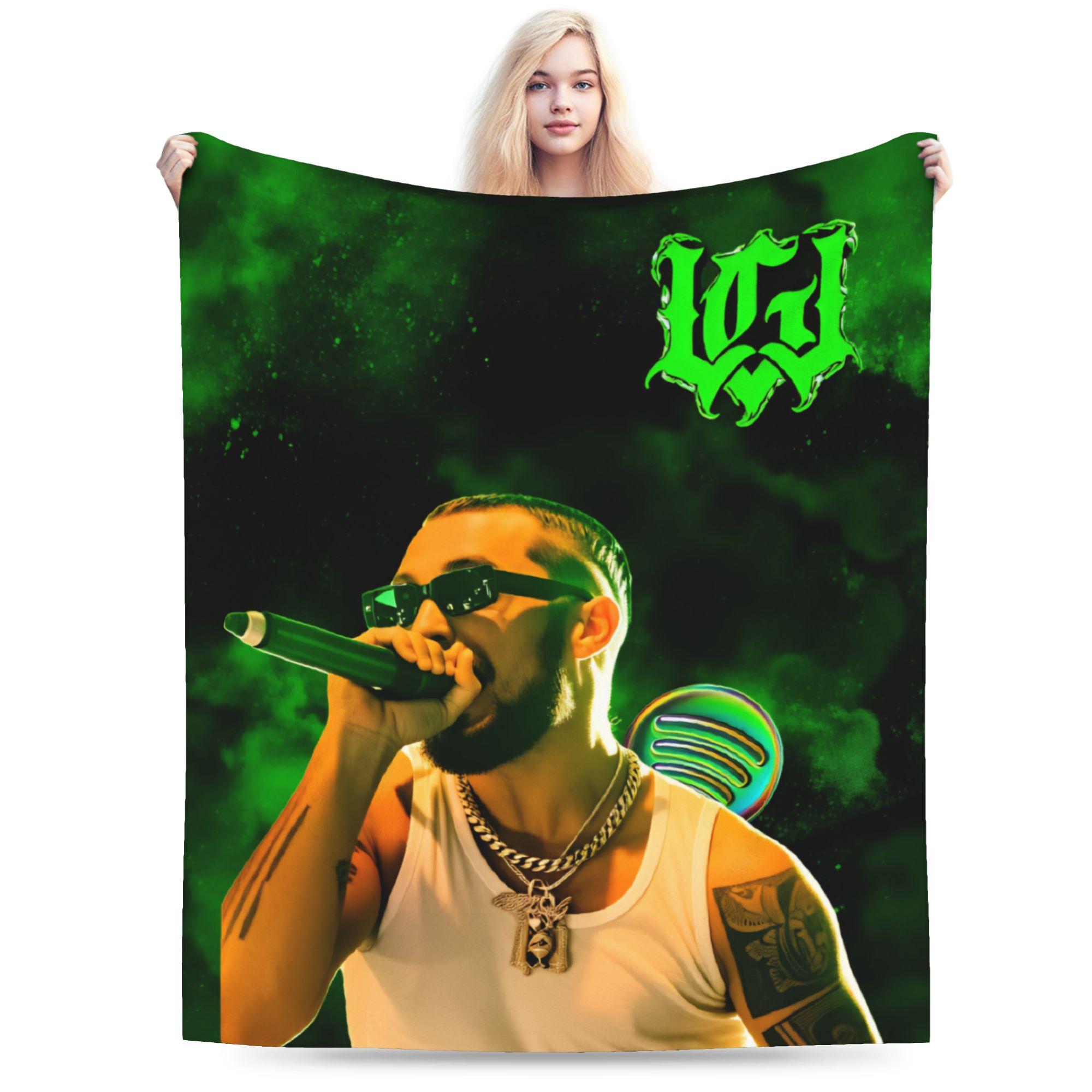Warm Blanket Children Travel Jc Reyes Album Tour 2025 Rapper Throw Blanket Flannel Bedspread For Outdoor Graphic Sofa Bed Cover 30x40in