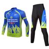 Mens Cycling Jersey Shorts Set Long Sleeve Quick Dry Breathable Mountain Road Bike Apparel