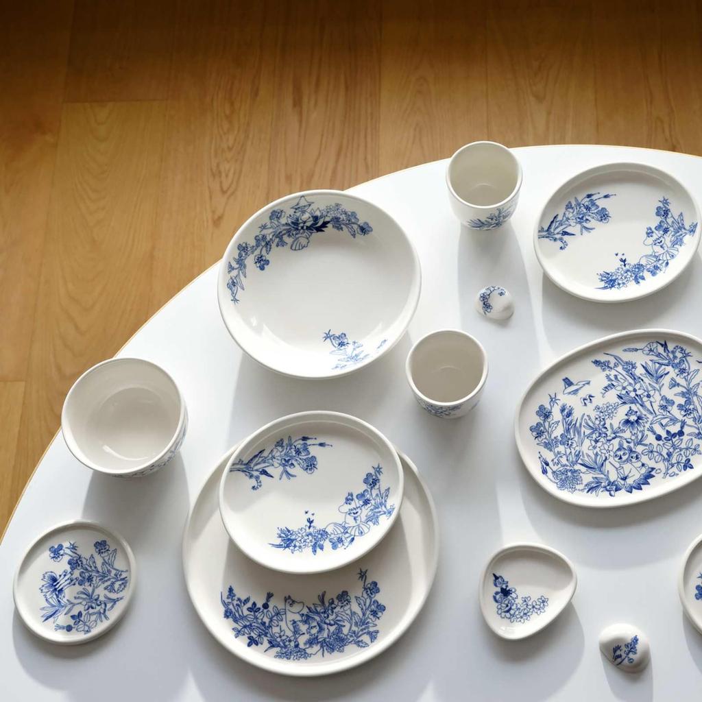 Moomin Arabia Hal Oval 18 x 16 Moomin 1073503 [Officially Imported] Plate, Approx. cm, Tableware, Arabia,